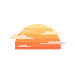Minimalist Sunset with Soft Gradient Over a Quiet Horizon