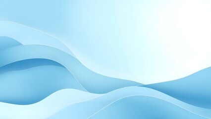 Fototapeta premium Serenity Waves: Calming Blue-White Abstract Background