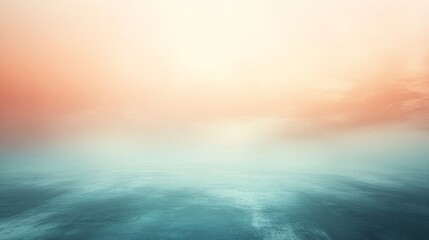 Obraz premium Tranquil scene depicts ocean under a pastel colored sky