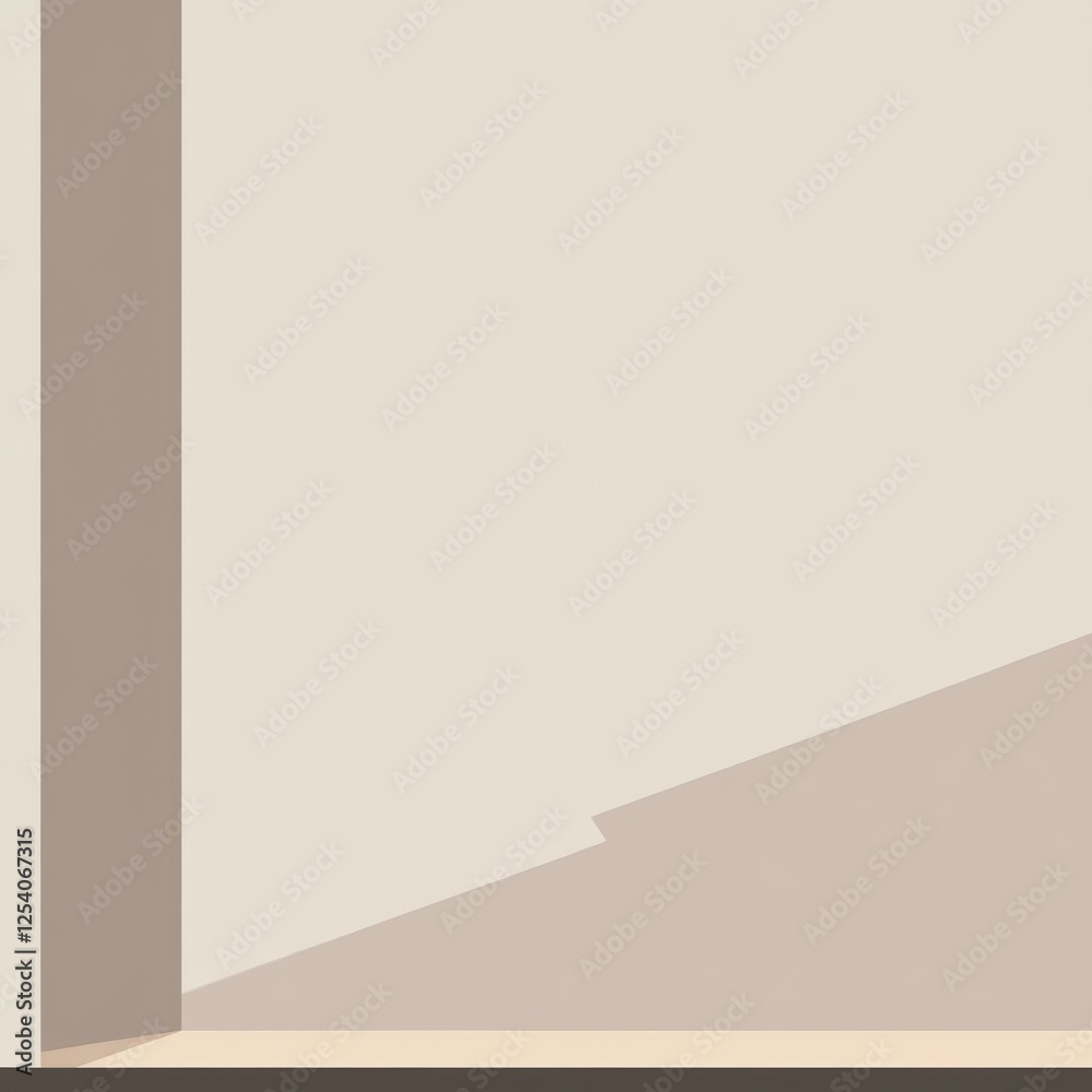 Poster Minimalistic design featuring solid color background with subtle line detail enhancing visual simplicity and modern aesthetic appeal. Generative AI