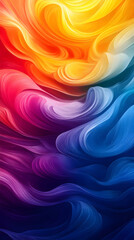 Obraz premium Vibrant Abstract Swirls: Colorful Gradient Design for Modern Art Backgrounds