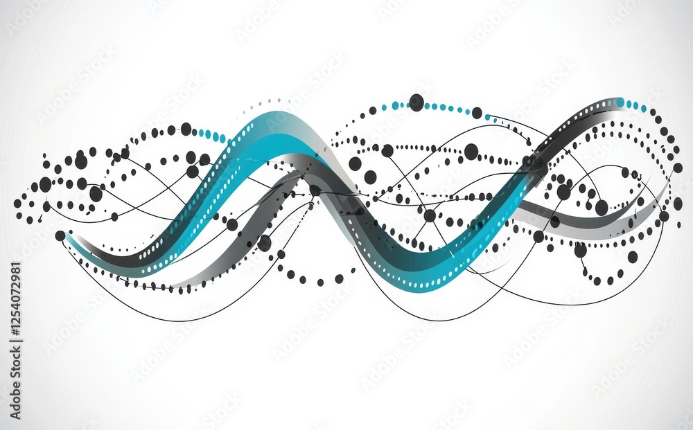 Poster abstract plexus background with connecting dots and lines. represents a global network connection, d