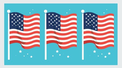 Obraz premium Celebrating Fourth of July with Honor and Remembrance