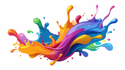 Obraz premium colorful paint splashes