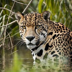 Obraz premium jaguar Portrait in zoo