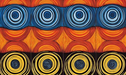 The black background features a shape illustration with a transparent gradient, creating a vibrant backdrop