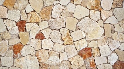 Obraz premium Weathered Beige Brick Wall Texture: Old Urban Background Closeup for Mosaic Street Aesthetics