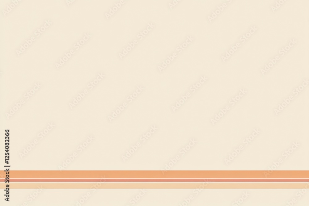 Poster Simple background with a solid color and a thin dividing line near the bottom for a modern decor style. Generative AI