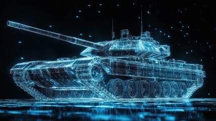 Cybernetic Tank: A Digital Warfare Visualization