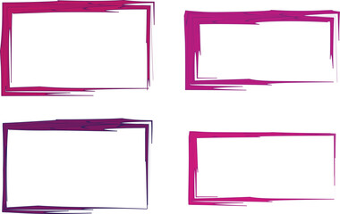 magenta purple abstract rectangle irregular shapes frames