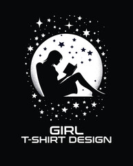 Girl  Vector T Shirt Design