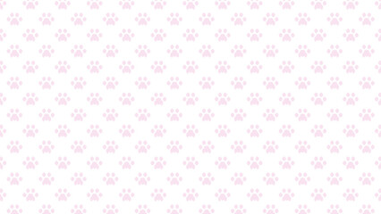 猫 肉球 ドット絵 パターン 背景 壁紙 素材 可愛い (.AI)