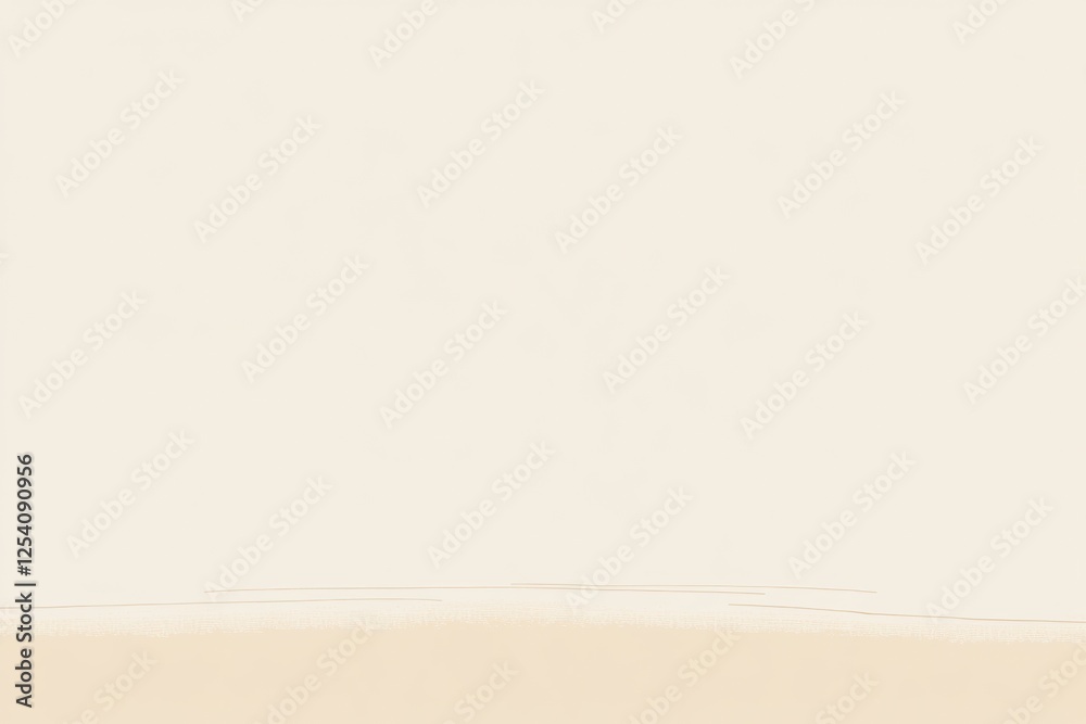 Poster Minimalistic design with solid background and subtle line accentuating the bottom edge. Generative AI