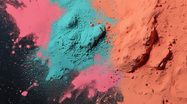 A digital artwork of fluid orange and blue waves, illuminated by glowing bokeh lights on a dark background, conveys a dynamic and modern design aesthetic