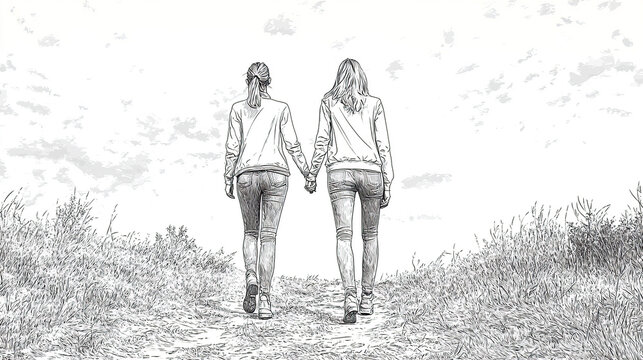 Mujeres de la mano