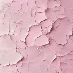 Naklejka premium Layered cracked pink surface with peeling edges and a rough, powdery texture. The uneven pattern adds depth, perfect for cosmetic, artistic, and abstract compositions