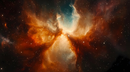 Cosmic mosaic triangular space nebulae. Mosaic Dreamscapes. Illustration