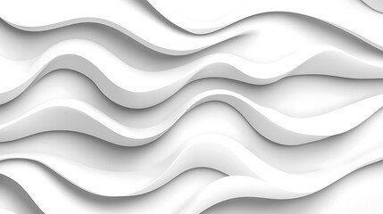Fototapeta premium White wave abstract background design