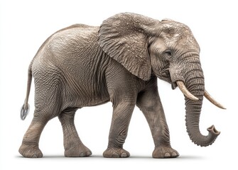 Obraz premium Stock image: double exposure of an elephant in the African savanna