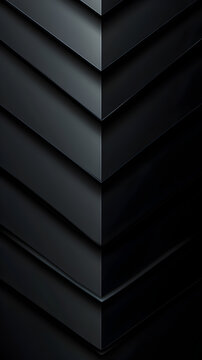 Abstract Black Geometric Texture: Modern Layered Shapes for Sleek Minimalist Wallpaper