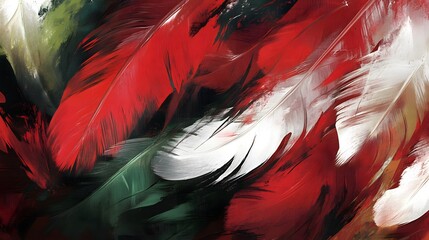 An abstract painting representation of the emotive essence
