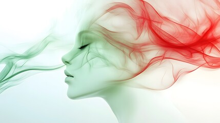 An abstract painting representation of the emotive essence
