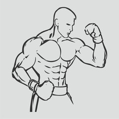 illustration of a boxer