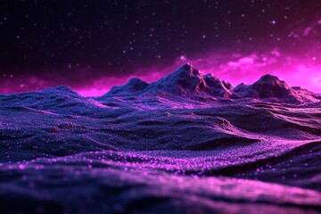 An abstract digital piece where lights embody innovation in technology and modern art