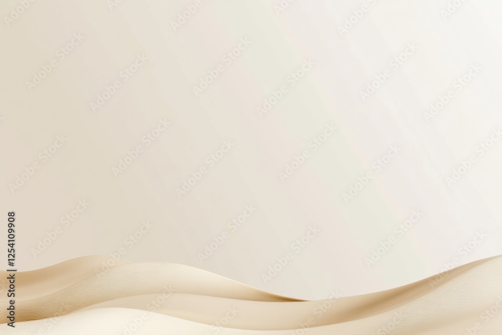 Poster Soft textures and gentle colors create an elegant atmosphere in a minimalistic setting. Generative AI
