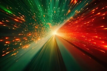 Dynamic light burst cosmic journey digital art abstract space fractal explosion visual energy