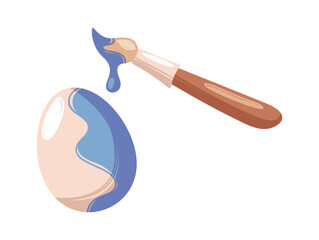 Egg painting traditional Easter occupation