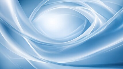 Fototapeta premium Abstract Blue Swirling Light Wave Design