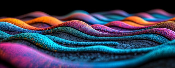 A comprehensive digital backdrop featuring tech, AI, data, audio, graphics, and additional elements