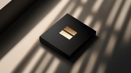 Business Card Mockup with Foil Effect A business card mockup featuring a foil effect on the logo, ideal for high-end branding and luxury marketing materials.