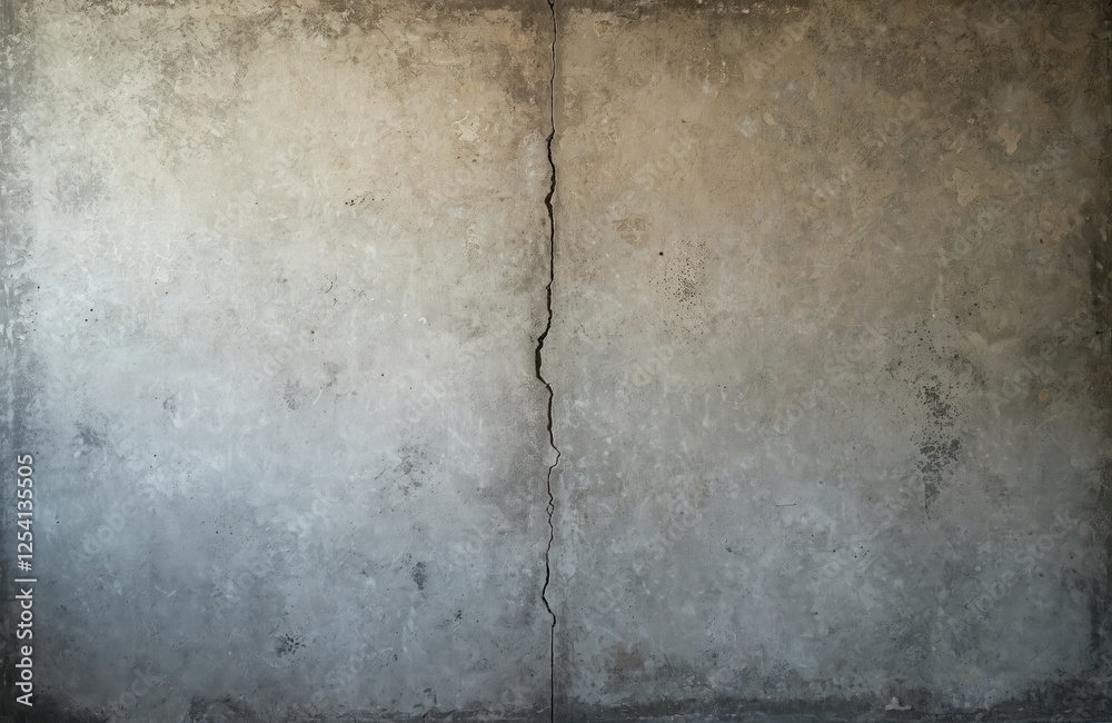 Aufkleber cracked concrete wall background with grunge texture. old weathered cement or stone surface with ret