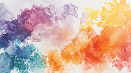 A group of children experimenting with different watercolor brushes to create textures, mixing colors to see how they blend and change on paper.