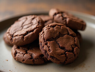chocolate cookies on a plate