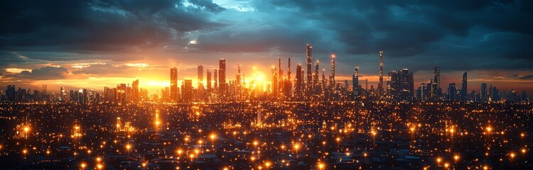 Fototapeta premium Oil refinery or petrochemical industry with ship in Thailand