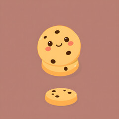 Fototapeta premium set of funny cookies