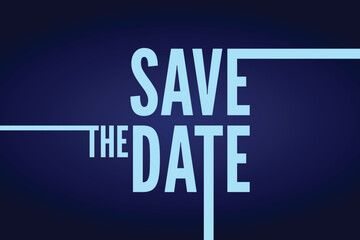 Save the date banner. Can be used for business, marketing and advertising. logo graphic design of event summit made for Technology and upcoming events.	