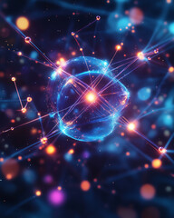 Obraz premium Exploring photon entanglement and quantum physics principles