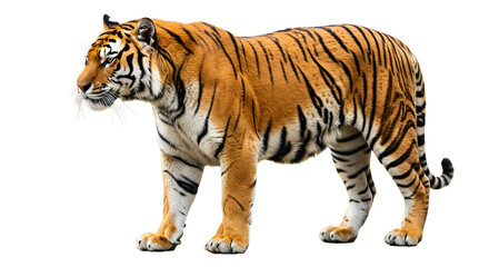 Obraz premium tiger isolated on white background