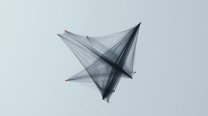 Intricate Network of Lines and Dots: A Stunning Abstract Contemporary Design