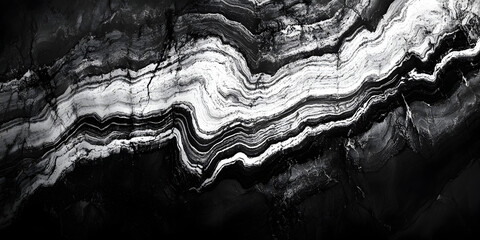 Luxury Black and White Marble Pattern: Abstract Natural Stone Design for Elegant Modern Interiors