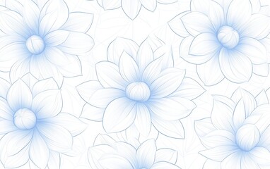 Light blue floral pattern background.