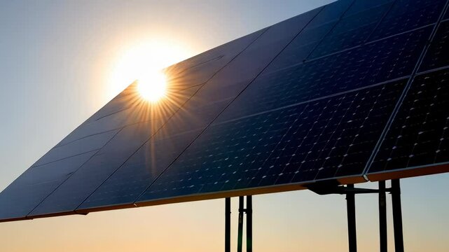 Solar Panel in Sunlight