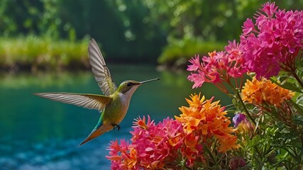 colorful hummingbird
