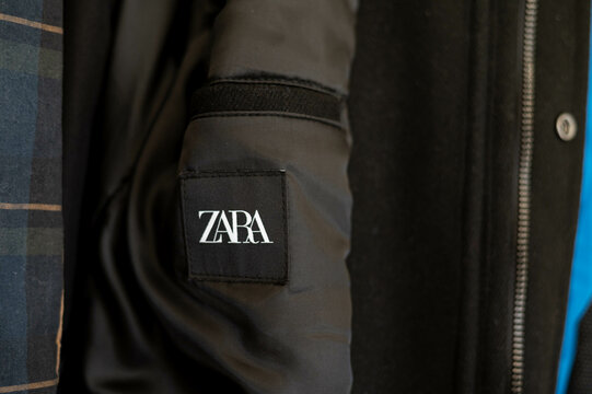 closeup of Zara logo