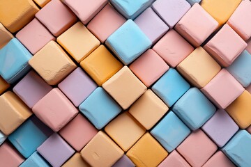 Pastel cube pattern background texture