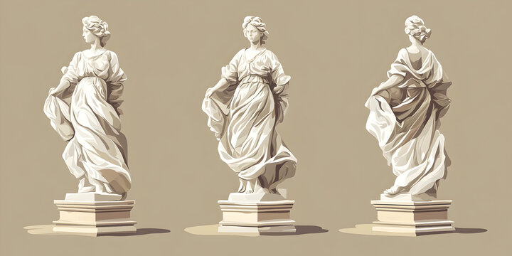 Renowned Classical Marble Statue: Figurative Art and Cultural Heritage in Museum Exhibition